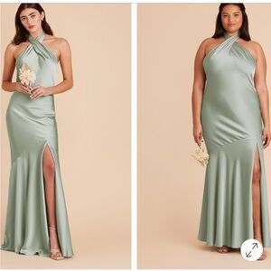 Birdy Grey Sage Halter Maxi Dress